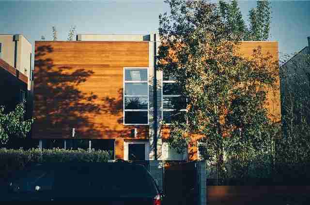 modern double-pane windows on house