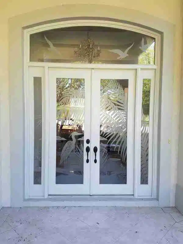 front door with sidelights cost