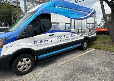 Modern impact window replacement completed for Florida homeowners